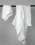 Set of linen waffle robes with towels - Linen Couture Boutique