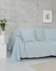 White linen pillowcase with coconut buttons - Linen Couture Boutique