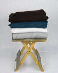 Amber waffle linen towel - Linen Couture