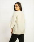 Dark Plum linen oversize top - Linen Couture