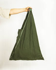 Lemon linen triangle bag - Linen Couture