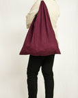 Lemon linen triangle bag - Linen Couture