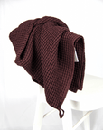 Light Grey linen waffle towel - Linen Couture