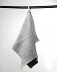 Light Grey linen waffle towels set - Linen Couture