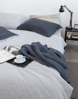 Linen Sham Pillowcase in Light Grey - Linen Couture
