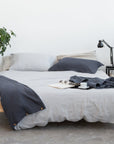 Linen Sham Pillowcase in Light Grey - Linen Couture