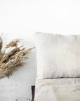 Natural Light linen bedding set with ties - Linen Couture
