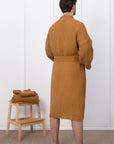 Set of Waffle Linen Robes with Towels for Two - Linen Couture Boutique