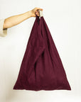 White linen triangle bag - Linen Couture Boutique