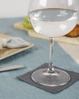 Set of softened linen coasters - Linen Couture