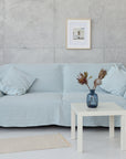 Reddish Brown linen couch cover - Linen Couture Boutique