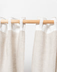Natural Light linen curtain with multifunctional heading tape - Linen Couture Boutique