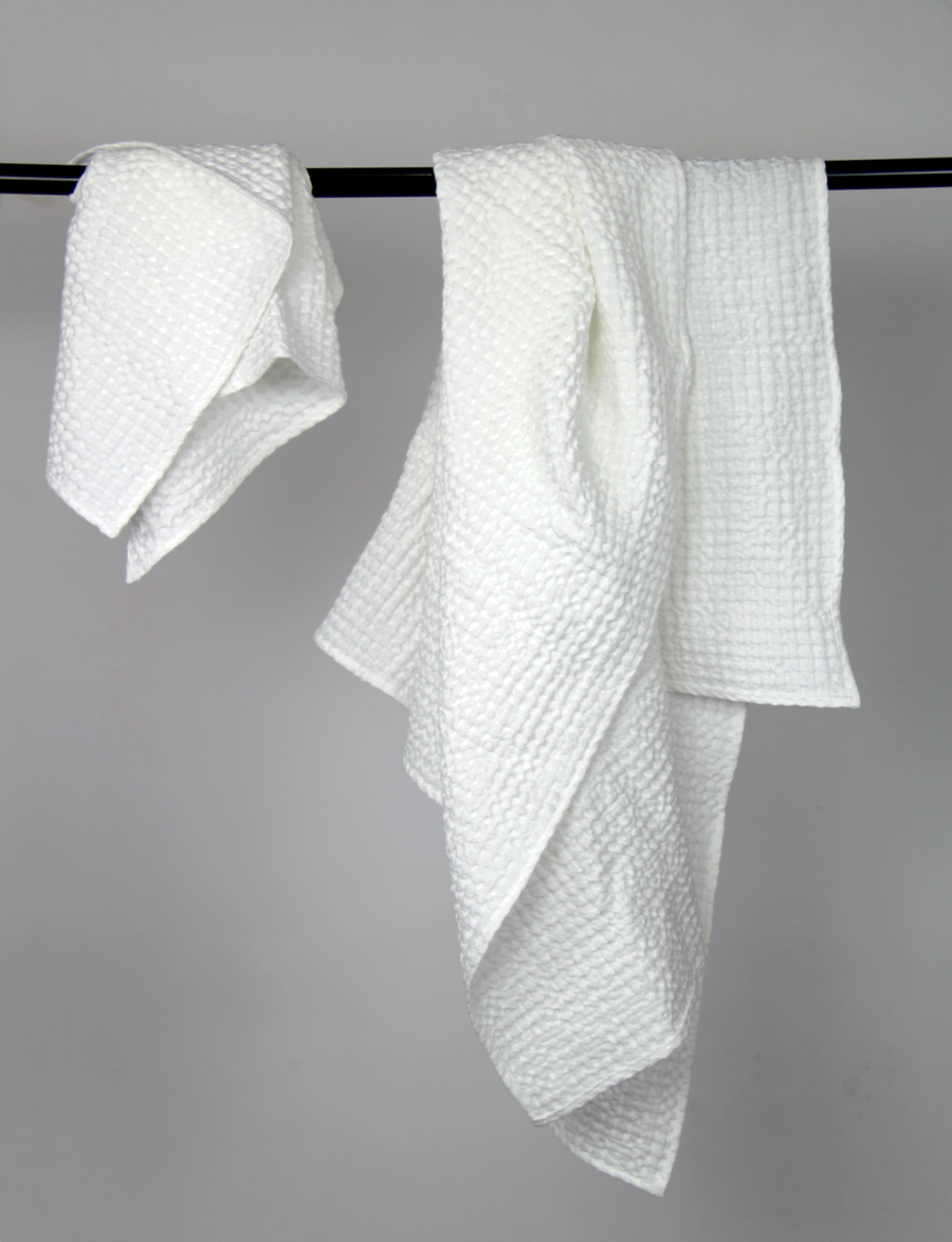 Set of linen waffle robes with towels - Linen Couture Boutique