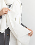 Ice Blue linen scarf - Linen Couture Boutique