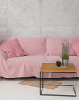 Natural linen couch cover - Linen Couture Boutique