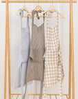 Moss Green linen apron - Linen Couture Boutique
