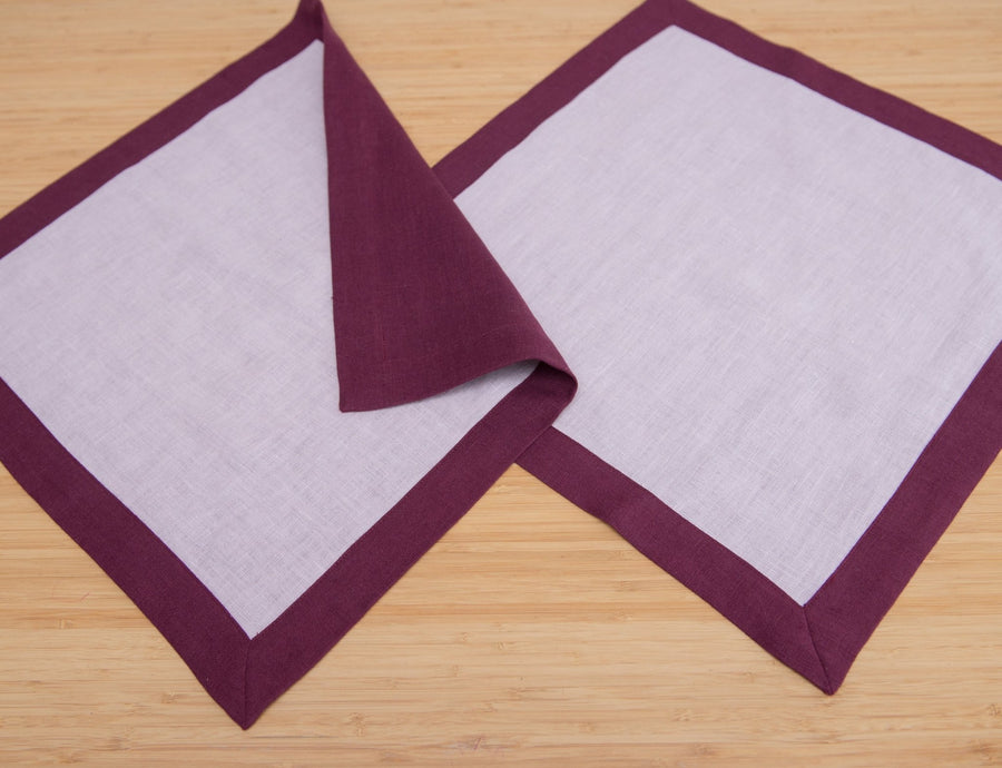 Double sided linen napkins - Linen Couture