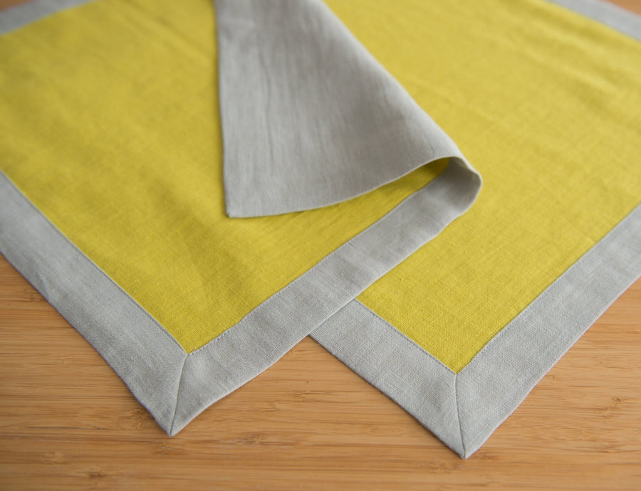 Double sided linen napkins - Linen Couture