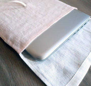 Laptop sleeve - Linen Couture