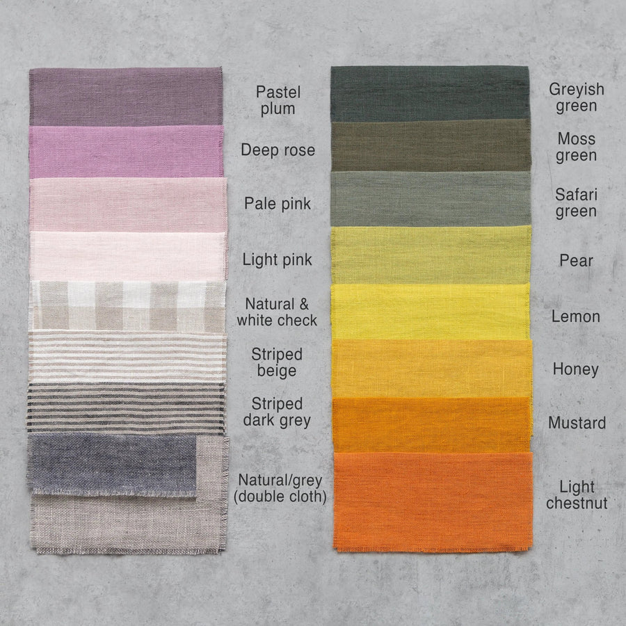 Light Grey linen napkins set - Linen Couture