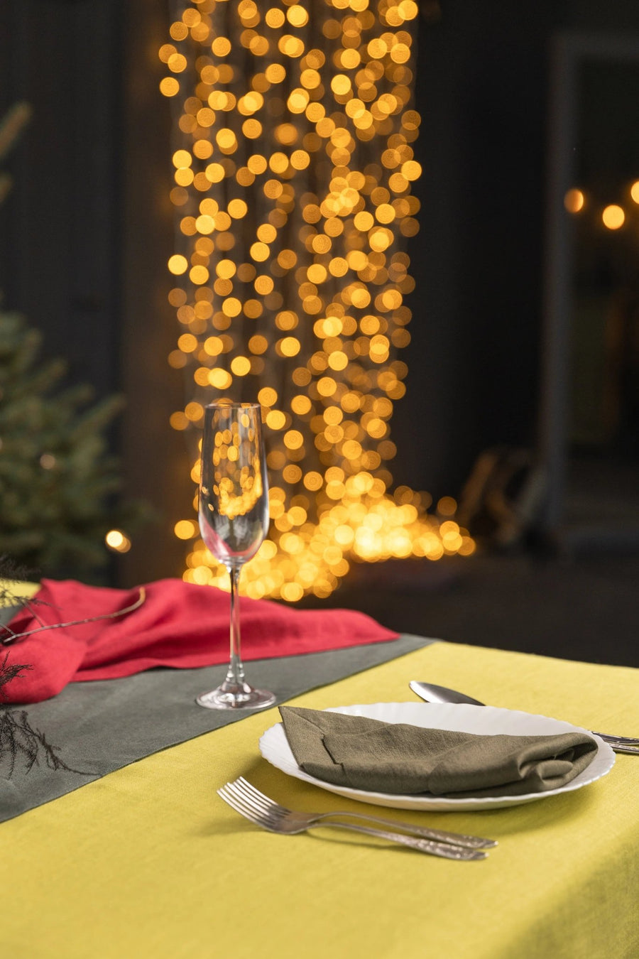 Light Grey linen napkins set - Linen Couture
