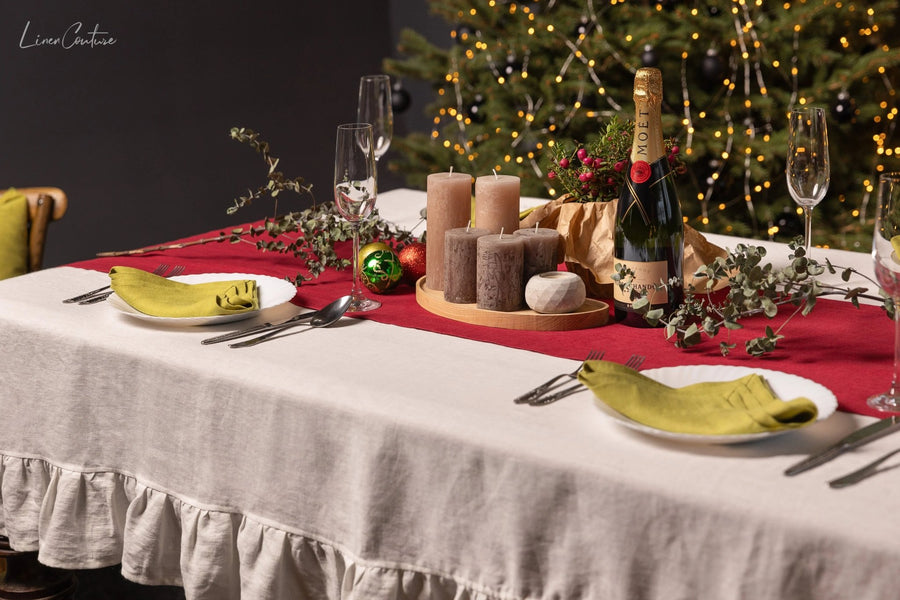 Light Grey linen napkins set - Linen Couture