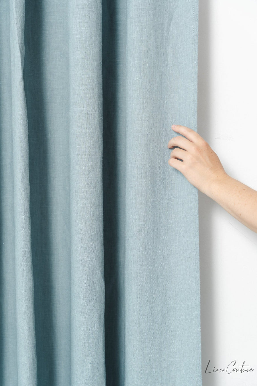 Linen curtain with multifunctional heading tape - Linen Couture
