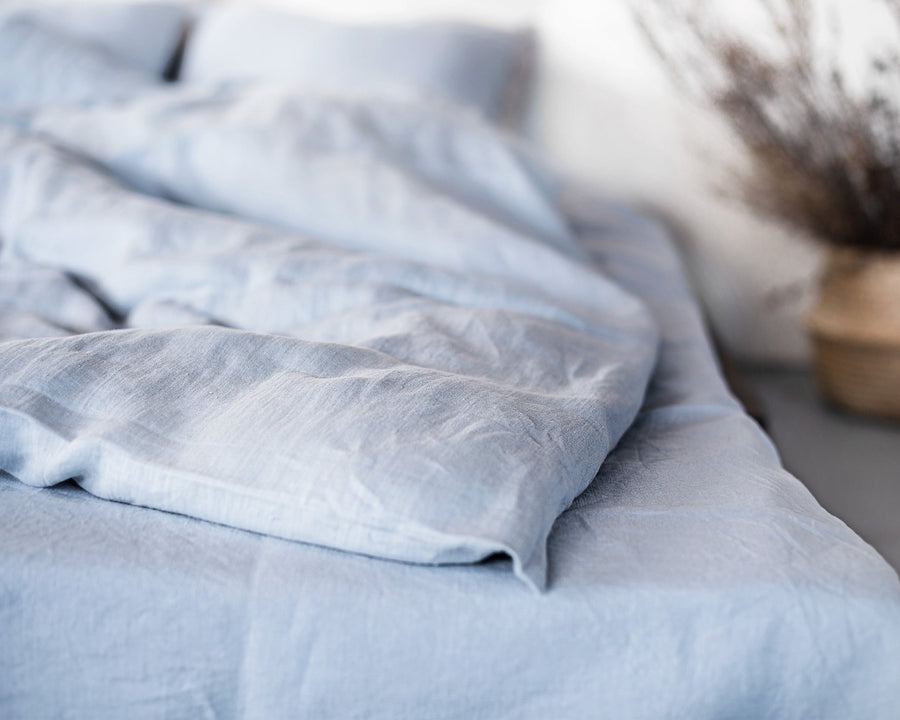 Linen duvet cover with ties - Linen Couture