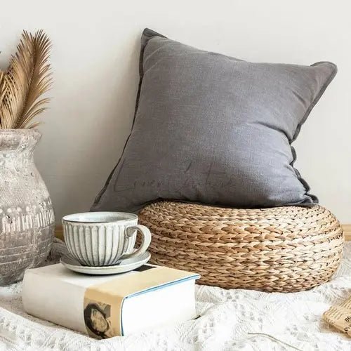 Linen Throw pillow cover, 18x18 inch / 46x46 cm Linen Accent Pillow - Magenta Charlie
