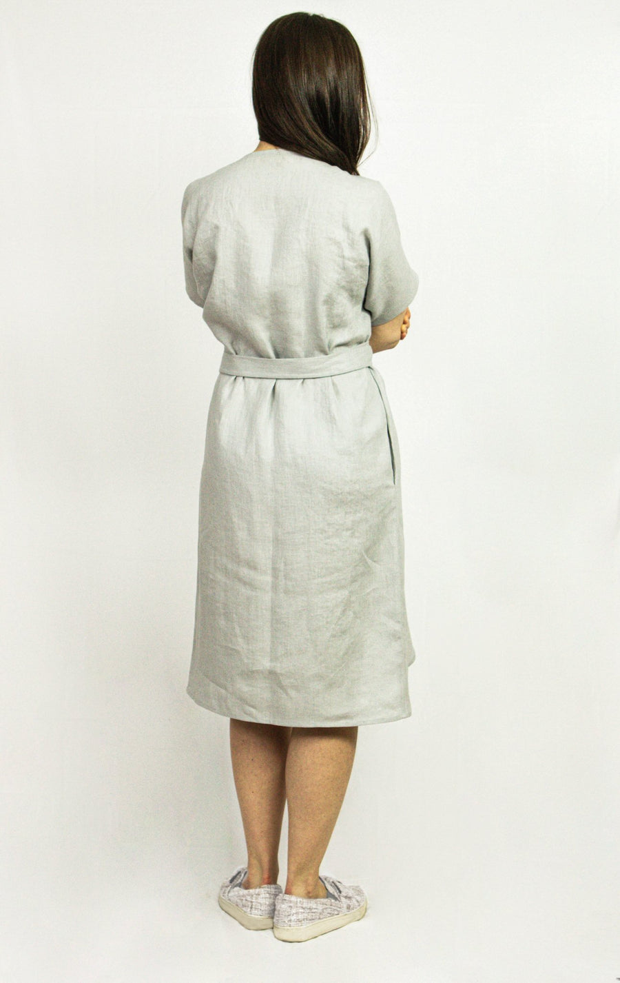 Natural Light linen wrap dress - Linen Couture