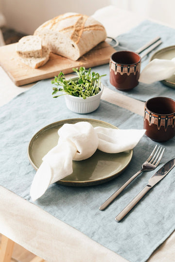 Natural linen napkins, short finish - Linen Couture