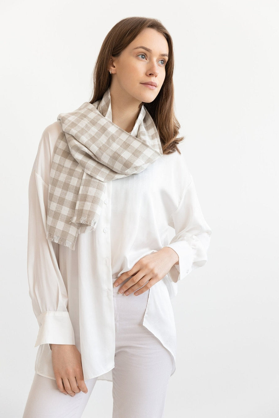 Natural linen scarves - Linen Couture