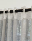 Pastel Plum linen curtain with multifunctional heading tape - Linen Couture Boutique