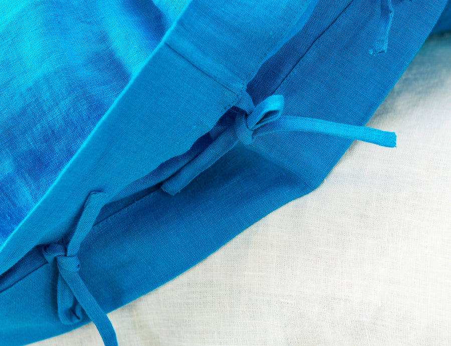Sky Blue Linen Bedding Set - Linen Couture
