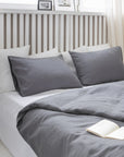 Linen Bedding Set in Grey - Linen Couture Boutique