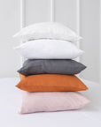 Linen pillow case with envelope closure in Grey - Linen Couture Boutique