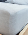Linen Fitted Bed Sheet in Natural Light - Linen Couture Boutique