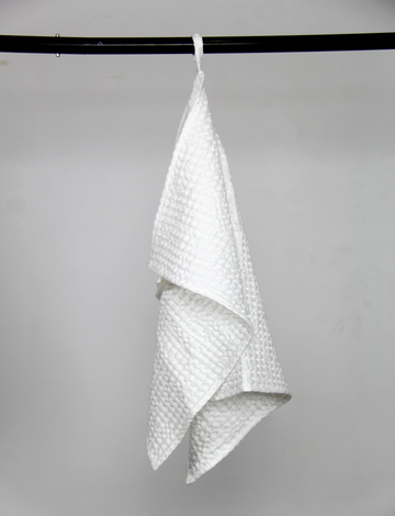 White linen waffle towel - Linen Couture Boutique