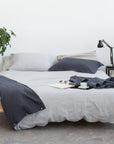 Linen Sham Pillowcase in Light Grey - Linen Couture Boutique