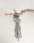 Light Grey linen scarf - Linen Couture Boutique
