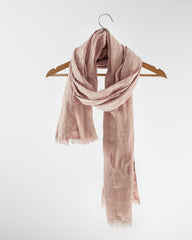 Pale Pink linen scarf - Linen Couture Boutique