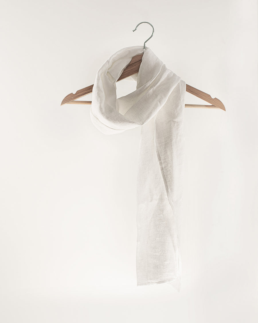 Pale Pink linen scarf - Linen Couture Boutique