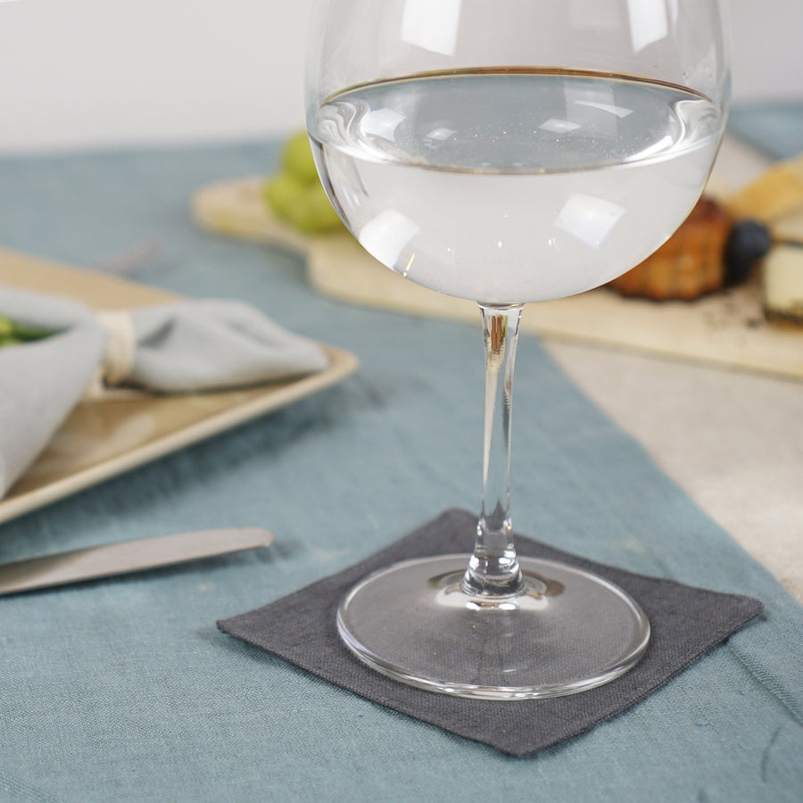 Set of softened linen coasters - Linen Couture