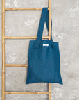 Greyish Green linen large tote bag - Linen Couture Boutique