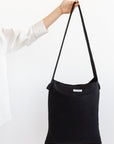 Black linen crossbody bag - Linen Couture Boutique