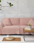 Reddish Brown linen couch cover - Linen Couture Boutique