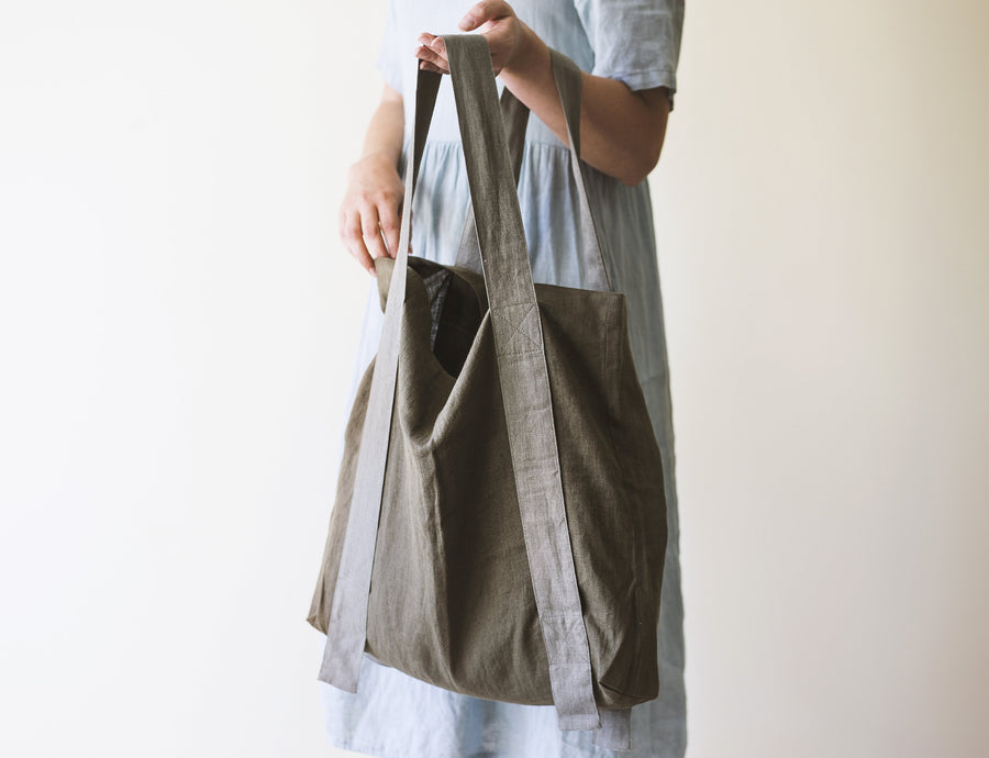 Natural Light linen canvas bag - Linen Couture Boutique