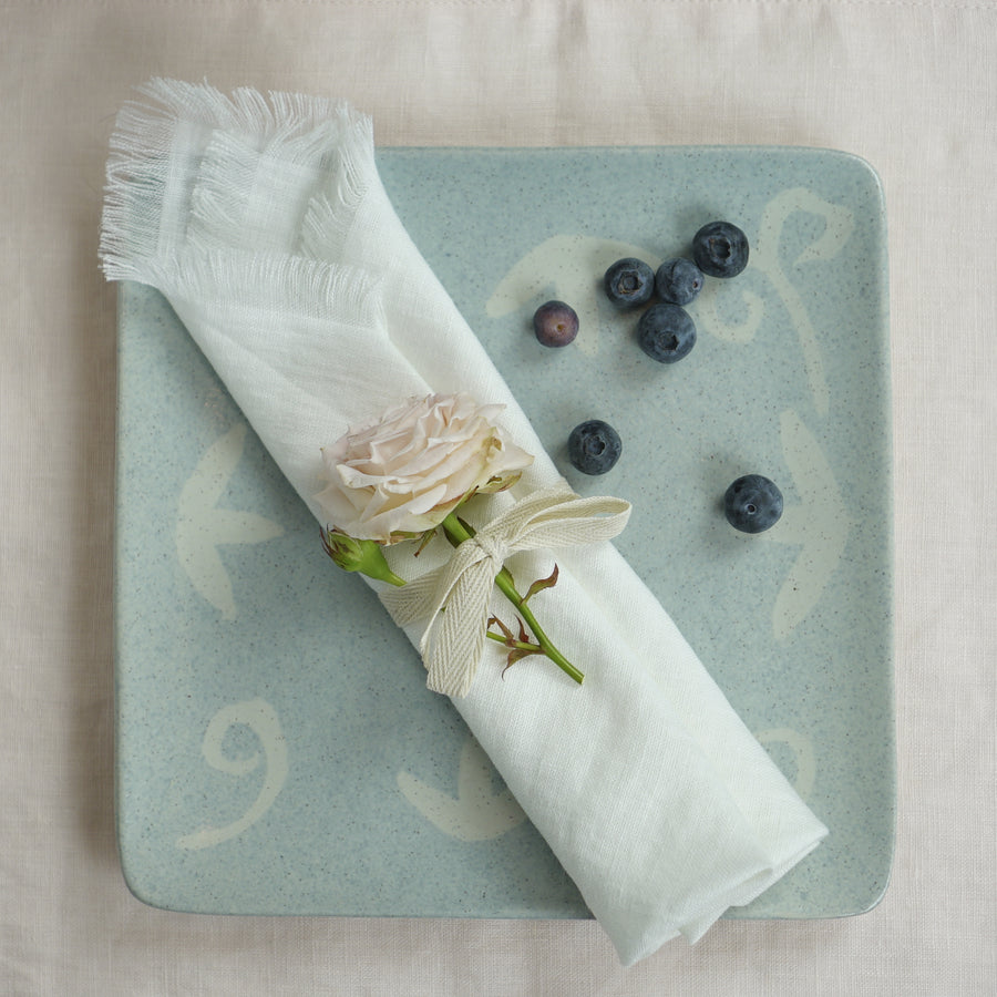 Set of linen napkins with tassels - Linen Couture