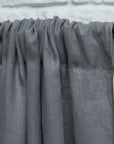 Natural Light linen curtain with ruffles, rod pocket - Linen Couture Boutique